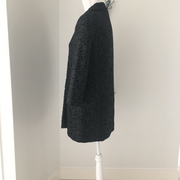 KATE SPADE FRANNY 3/4 SLEEVE ALLOVER LACE COAT SIZE 0 - Picture 7 of 11